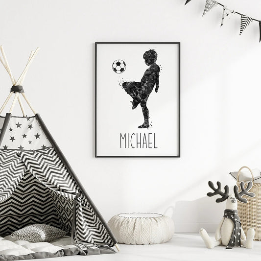 Personalisiertes Fußballposter - Dein Heldenmoment